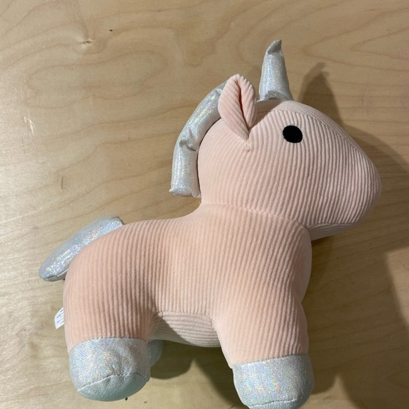 Plush Unicorn Toy - Pink and Silver (ID) - Picture 6 of 11